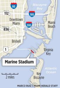 Miami Marine Stadium Map