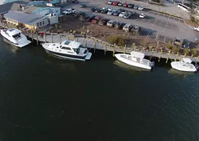 demo boats at dock