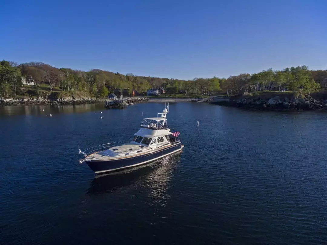 Sabre 48 Flybridge off Portland ME