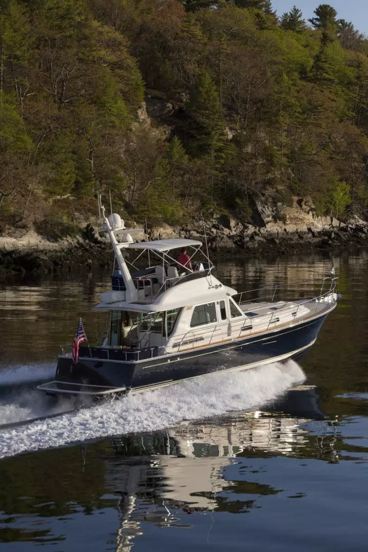 Sabre 48 Flybridge off Portland ME