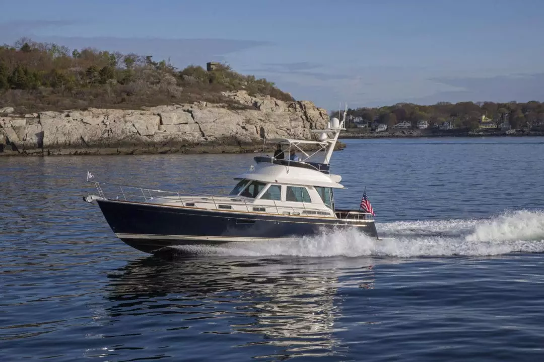 Sabre 48 Flybridge off Portland ME