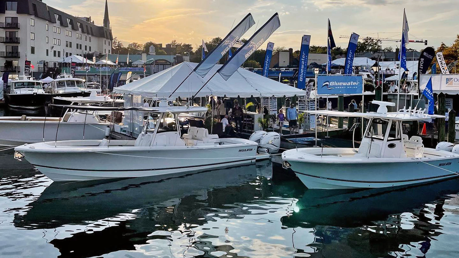 Annapolis Powerboat Show display