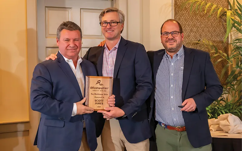 Scott James gets award at Bluewater Annual Meeting